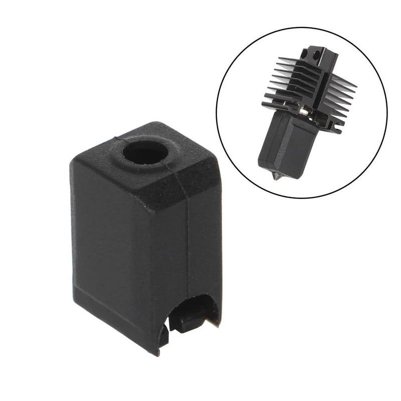 Bambu Lab X1 X1C P1P P1S جوارب السيليكون عالية الحرارة غطاء كتلة التسخين لبثق الطارد 1 قطعة - Image 3